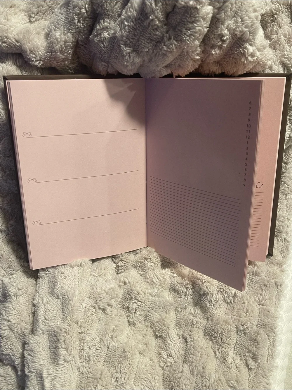 Luxury Brown Notebook with Pink Gradient Cherry Design | Pink Paper | 3 Formats